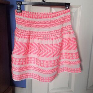 Francesca's Mi Ami Pink Ruffle Tiered Skirt